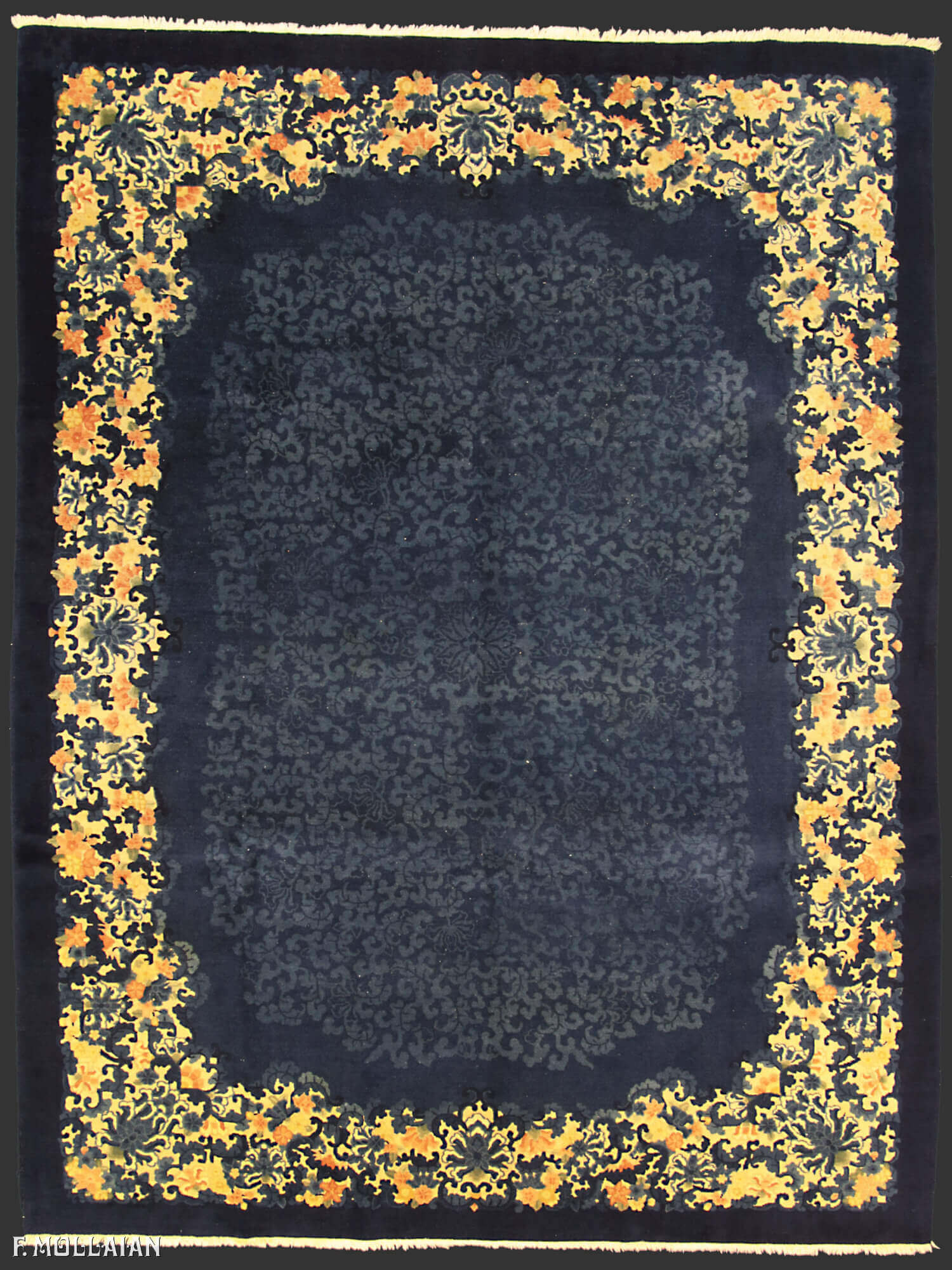 A Large Antique Peking Nichols Chinese Carpet n°:82696989